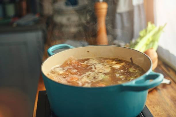 caldo cocina huesos pasto