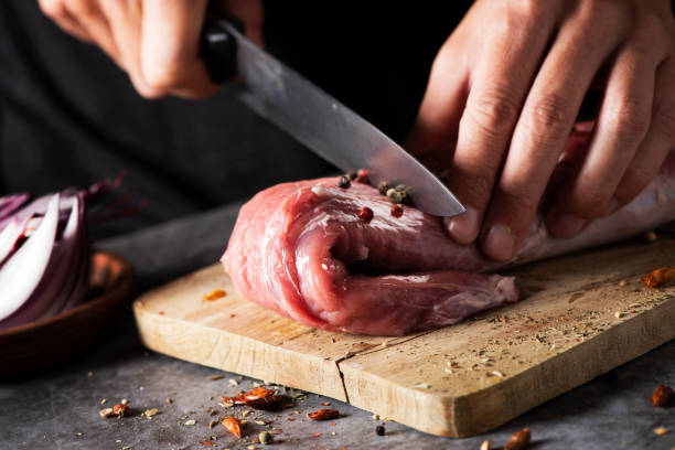como cortar la carne guiso