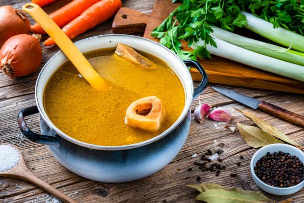 sopa receta caldo tuetano